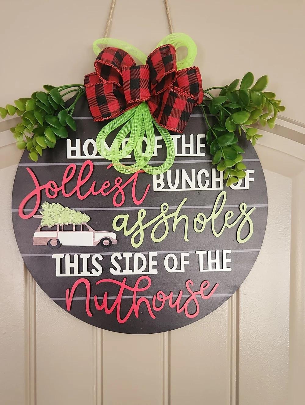 Funny Holiday Wall Sign